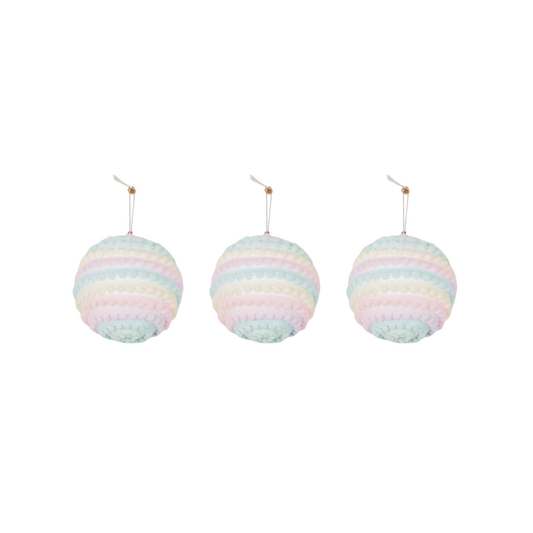 Palline di Natale Unicorn 8cm - Set da 3