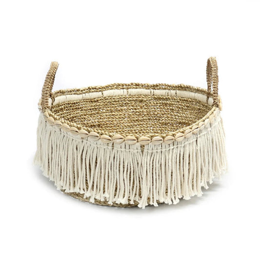 Cestino boho Fringe - Natural