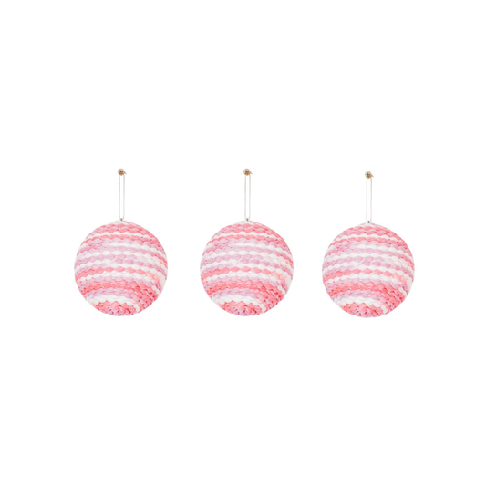 Palline di Natale Neon 8cm - Set da 3